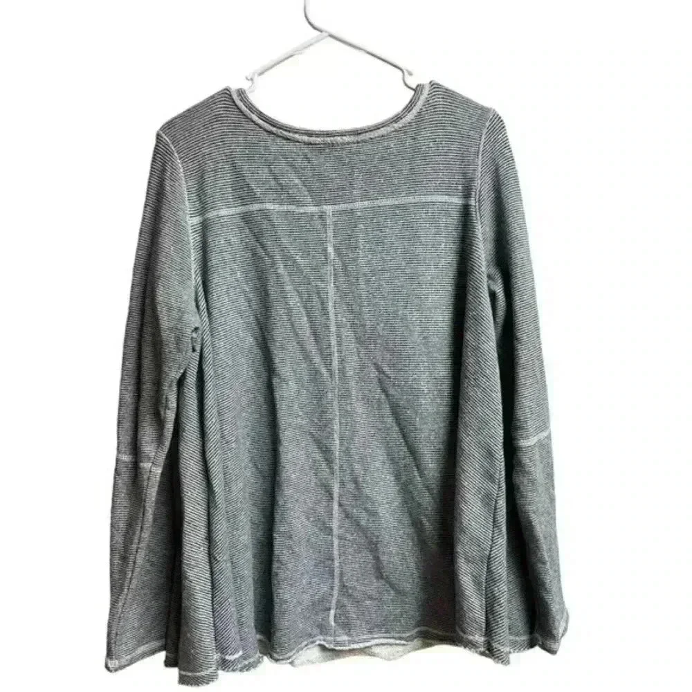 Free People Lacey Love Fleece Long Sleeve Oversize Crisscross Chest‎ Sweatshirt